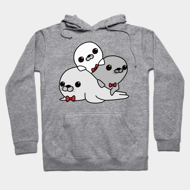 The Three Seal Amigos Hoodie by Jamtastic